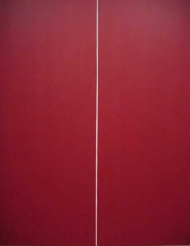 Barnett Newman. 1970. "Be I (second version)." Acrylic on canvas